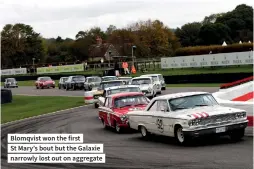  ??  ?? Blomqvist won the first St Mary’s bout but the Galaxie narrowly lost out on aggregate