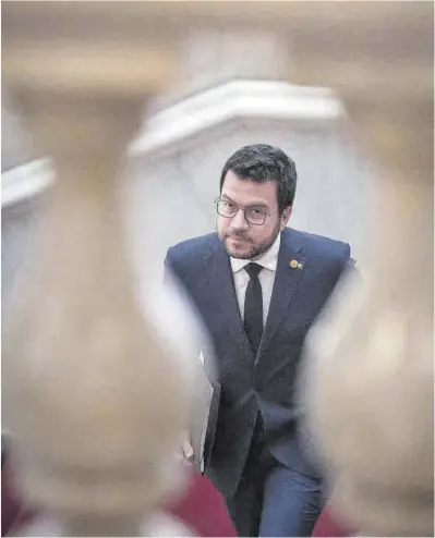  ?? Ferran Nadeu ?? Pere Aragonès, en el Parlament, durante el último debate de política general, en septiembre del año pasado.