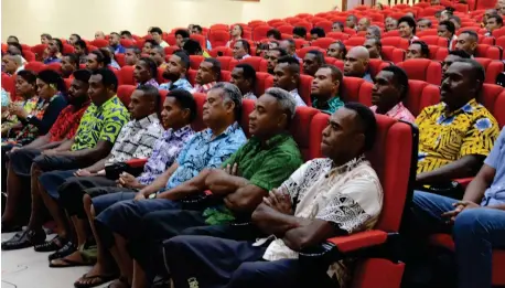  ?? Supplied ?? Minister for Employment, Productivi­ty and Industrial Relations, Youth and Sports, Parveen Kumar, (top, left) and the Deputy Australian High Commission­er to Fiji, Paul Wilson, (top, right) during the farewell function held in Suva recently.Photo: