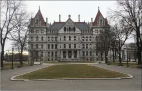  ?? HANS PENNINK—ASSOCIATED PRESS ?? This Jan. 15, 2019file photo shows the New York state Capitol in Albany, N.Y.