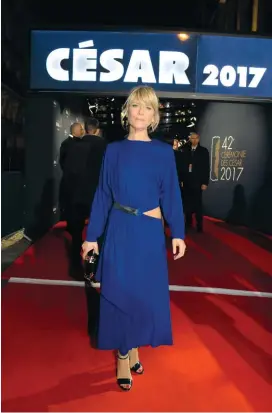  ??  ?? Marina Foïs aux César en 2017 et prochaine maîtresse de cérémonie