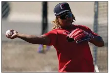  ?? (AP/Ross D. Franklin) ?? Third baseman Jose Ramirez (above) and designated hitter Franmil Reyes are having to isolate from their Cleveland Indians teammates after breaking covid-19 protocols. Manager Terry Francona said Ramirez and Reyes went out to dinner Friday following an exhibition game.