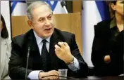  ??  ?? Israeli Prime Minister Benjamin Netanyahu