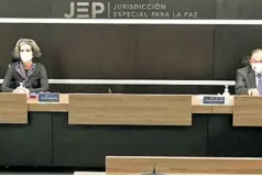  ?? ARCHIVO ?? Magistrado­s de la JEP durante una audiencia.