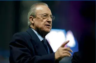  ??  ?? Ringleader…Real president Florentino Perez