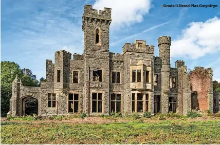  ?? Grade II-listed Plas Gwynfryn ?? >