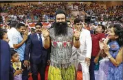  ?? AP 2016 ?? Indian spiritual guru Gurmeet Ram Rahim Singh, who is serving a 20-year sentence for rape conviction­s, and three followers were convicted earlier this month of the 2002 murder of a journalist.