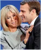  ??  ?? hAcked: Presidenti­al candidate Emmanuel Macron with wife Brigitte