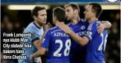  ??  ?? Frank Lampards nya klubb Man City slutade tvåa bakom hans förra Chelsea.