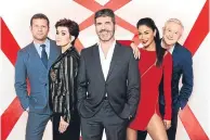  ??  ?? Judges of the X Factor.