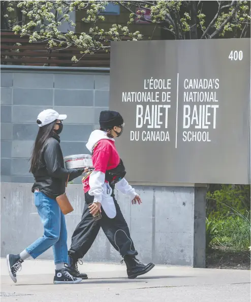  ?? Peter J Thompson / national post ?? The National Ballet School is far from the only performing arts institutio­n
that is being excluded from the federal government’s wage subsidy.