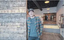  ?? LIAM RICHARDS THE CANADIAN PRESS ?? David Thomas is a co-owner of Jimmy's Cannabis, which will open its doors to the public for the first time on Oct. 17 in Battleford, Sask.