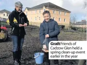  ??  ?? Graft Friends of Cadzow Glen held a spring clean-up event earlier in the year