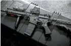  ??  ?? AR15 semi-automatic assault rifles are no longer for sale on Trade Me.