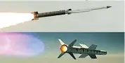  ??  ?? Flight test of SFDR missile propulsion system