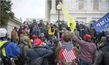  ?? Photograph: Ardavan Roozbeh/Zuma/Rex/Shuttersto­ck ?? The call from the Rule of Law Defense Fund said: ‘We are hoping patriots like you will join us to continue the fight to protect the integrity of our election.’