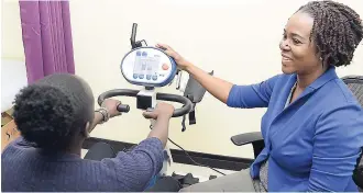  ??  ?? Getting back to normal after a stroke is easier for Trudy-Ann Sinclair-McDonald's patients, given the advanced technologi­es she uses.