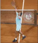  ?? AP photo ?? Rafael Nadal celebrates after defeating Jannik Sinner in the French Open quarterfin­als.