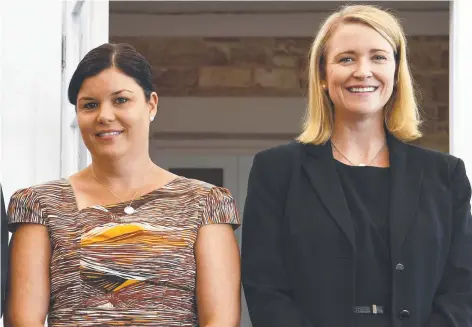  ??  ?? Attorney-General Natasha Fyles and Treasurer Nicole Manison were dismissed as possible leadership contenders by former Territory Labor leader Delia Lawrie. “Mano has too many lil bubs to care for, Natasha is too nasty,” Lawrie wrote