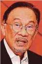  ??  ?? Datuk Seri Anwar Ibrahim