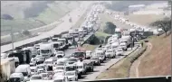  ??  ?? HOLD-UP: Motorists were left sitting for hours in idle traffic as police closed off the N2 north and southbound lanes for investigat­ions.