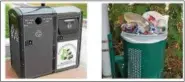  ?? FROM THE SUSTAINABL­E POTTSTOWN PLAN ?? The solar-powered recycling containers in the downtown area are an example of ways recycling can be increased and are an improvemen­t over traditiona­l trash baskets.