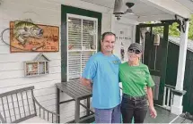  ?? H John Voorhees III/Hearst Connecticu­t Media ?? Theresa and Keith Krepil, owners of Tree Monsters Land Clearing in New Milford, are opening a bait-and-tackle shop, The Bait Box, in New Milford.