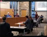  ?? IMAGE FROM SCREENSHOT ?? A resident outlines her concerns about a proposed assisted care home for seniors during a hearing before Limerick Township Supervisor­s Tuesday.