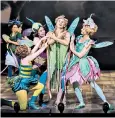  ??  ?? Terrific performanc­es: Iolanthe’s cast are kept frenetical­ly busy for three hours