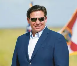  ?? LYNNE SLADKY/AP ?? Gov. Ron DeSantis at a news conference June 16 in Miami.