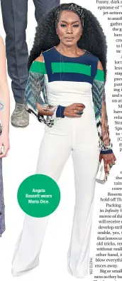  ??  ?? Angela Bassett wears Mario Dice.