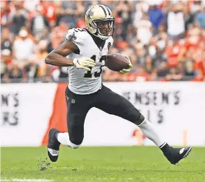  ?? JONATHAN DYER/USA TODAY SPORTS ?? Michael Thomas has increased his receptions and yardage each season with the Saints.