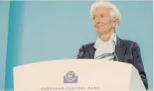  ?? IMAGOECONO­MICA ?? christine lagarde, presidente della Banca centrale europea