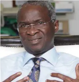  ??  ?? Fashola