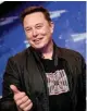  ??  ?? Elon Musk, 2e homme le plus riche du monde.