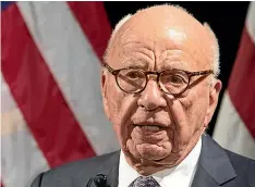  ?? AP ?? Rupert Murdoch’s News Corp has been accused of bias in its coverage of the Australian bushfires by former senior journalist Emily Townsend.