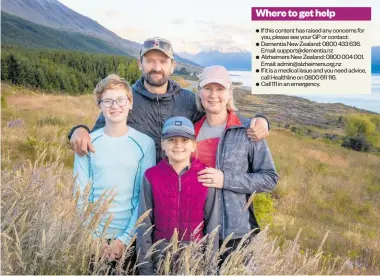  ?? PHOTO / MIKE SCOTT ?? New Zealand Herald visual journalist Mike Scott with his family, daughter Ruby, 12 (left), Aria, 10, and partner Marita Lavery.