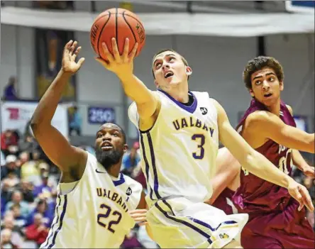  ?? PHOTO PROVIDED BY UALBANY ?? UAlbany sophomore Joe Cremo, a Scotia-Glenville graduate, will likely play an increased role for the men’s basketball team in 2016-17.
