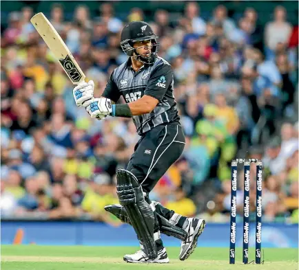  ?? DAVID NEILSON/PHOTOSPORT ?? Ross Taylor tried his best to revive New Zealand’s collapsing innings and it raised questions about whether he is batting too low at No 5.