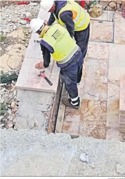  ?? JAVIER ALONSO ?? Trabajos en el Cerro de San Cristóbal.