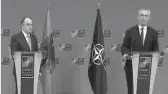  ?? ?? Presidenti Begaj dhe kreu i NATO, Jens Stoltenber­g