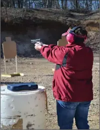  ?? Submitted photo ?? LADIES ON TARGET: Ladies on Target is offered at Mountain Valley Sportsman’s Associatio­n, 320 Ten Mile Road, to learn gun safety, stance, balance and more. The next class will be at 9 a.m. Saturday. For informatio­n, email Bart Messina at...