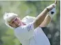  ?? CHRIS O’MEARA/ The Associated Press ?? John Daly hits a tee shot during the pro-am round for the Valspar Championsh­ip at Innisbrook on Wednesday
in Palm Harbor, Fla.