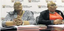  ?? PINYANA Picture: MICHAEL ?? IMPROVING NPO MANAGEMENT: Eastern Cape MEC for social developmen­t Dr Phumza Dyantyi, with her HoD Ntombi Baart, at an exclusive interview on Wednesday with the Daily Dispatch about the much-publicised delays in payments to NPOs.