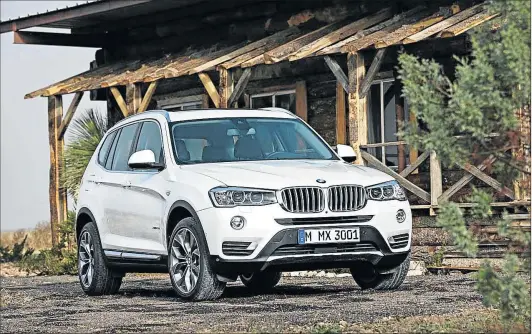  ??  ?? LARGER APPEAL: The latest X3 has grown in size and premium feel