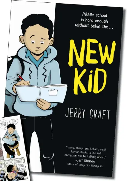 ?? PICTURES: HARPERCOLL­INS ?? Author Jerry Craft, like his novel’s main character, was a black boy who had to figure out how to fit in at a school with mostly whites.