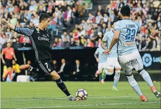  ?? OCTAVIO PASSOS / GETTY ?? Cristiano Ronaldo abrió el marcador con este remate con la izquierda