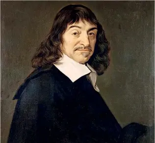  ??  ?? al louvre René Descartes in un ritratto di Frans Hals (1649). «Il Mondo» fu pubblicato postumo nel 1664