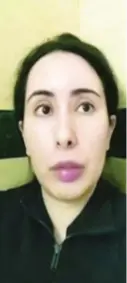 ?? EFE ?? Imagen de vídeo de la princesa Latifa