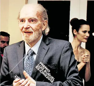  ?? /NOTIMEX ?? La embajada de España condecoró la carrera fílmica del actor el año pásado